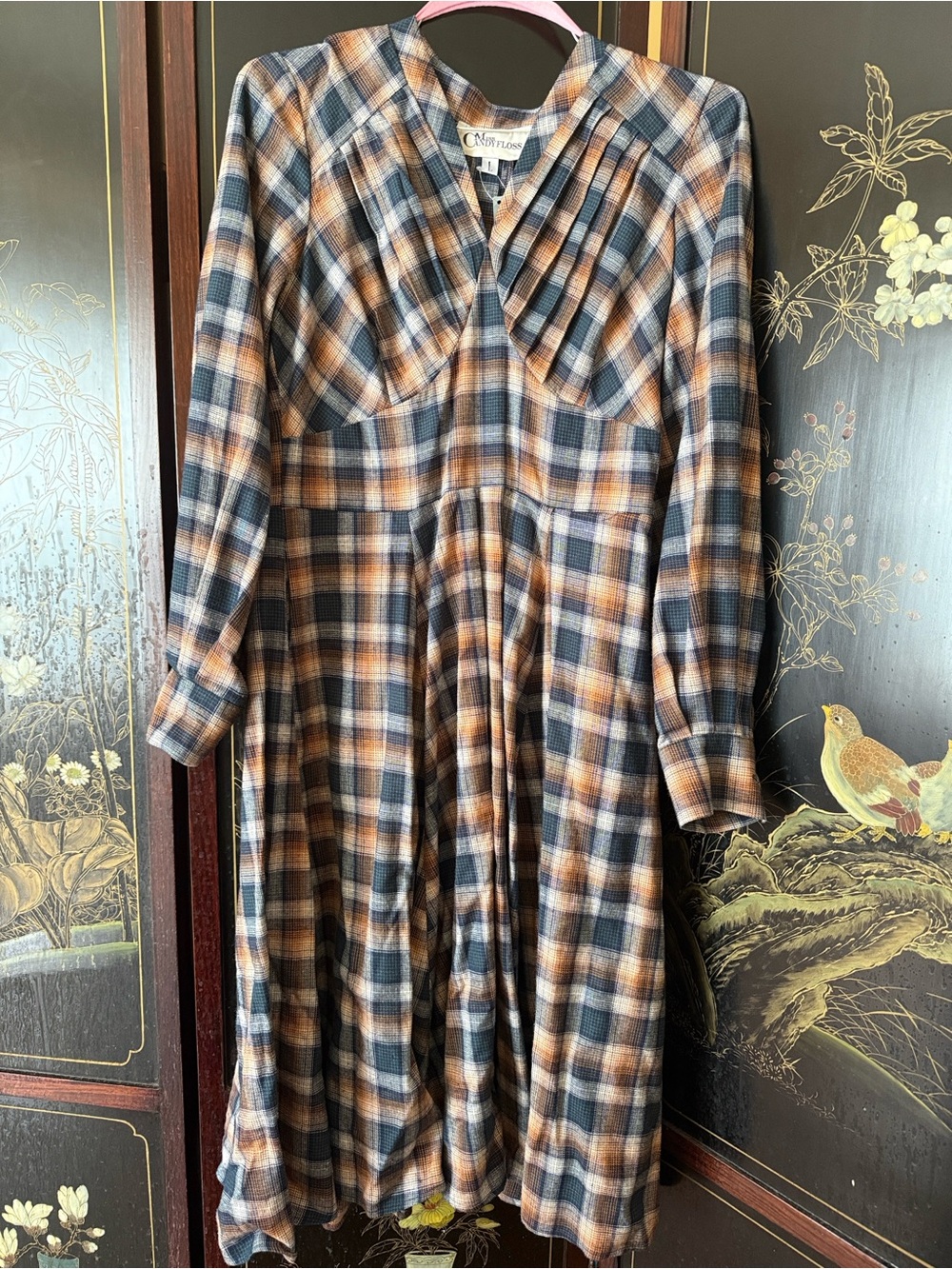 Large Miss Candyfloss Plaid Paulette-Gia Swing Dress